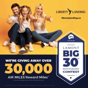 Liberty Landing Air Miles 30,000 Rewards Miles Giveway