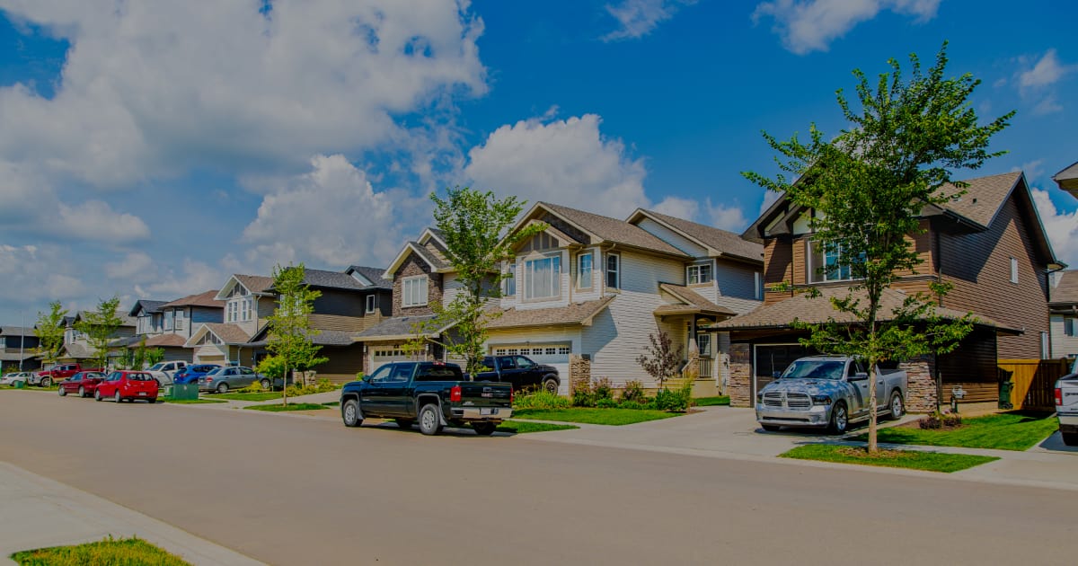 Neighbourhood street in Harvest Ridge, Spruce Grove featured image